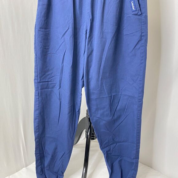 Womens Medium Scrub Pants Landau Blue Elastic Waist and Ankles - Picture 4 of 12